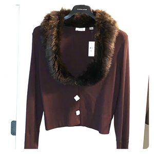 Brown XL Ann Taylor cardigan